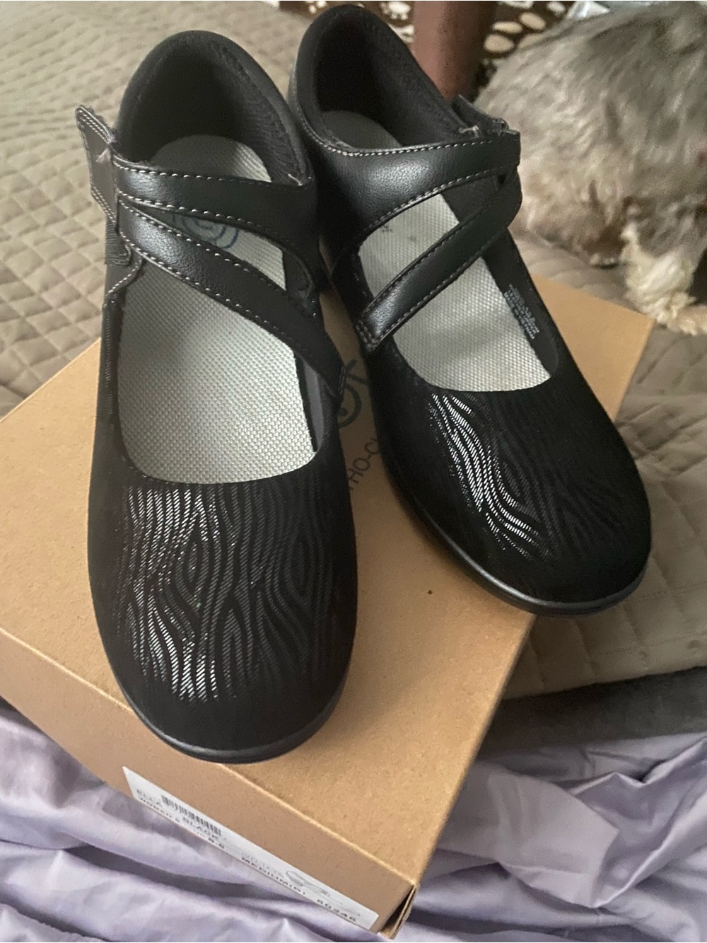Orthofeet Bioheels black Maryjane (Ella) low heels .. size 8.5 B-medium - Picture 10 of 15